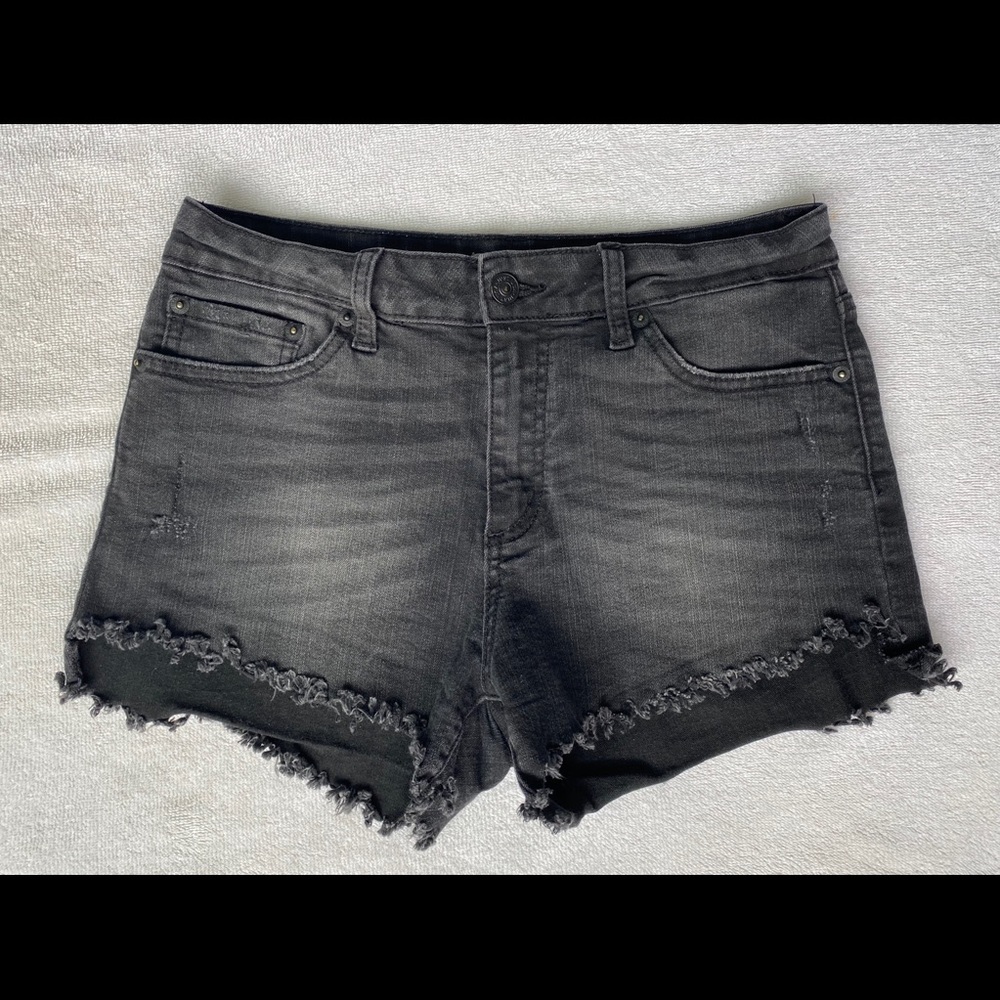Just USA Charcoal Grey Denim Shorts